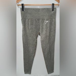 Gymshark Vital Seamless Leggings‎ in Khaki Marl, Size S
